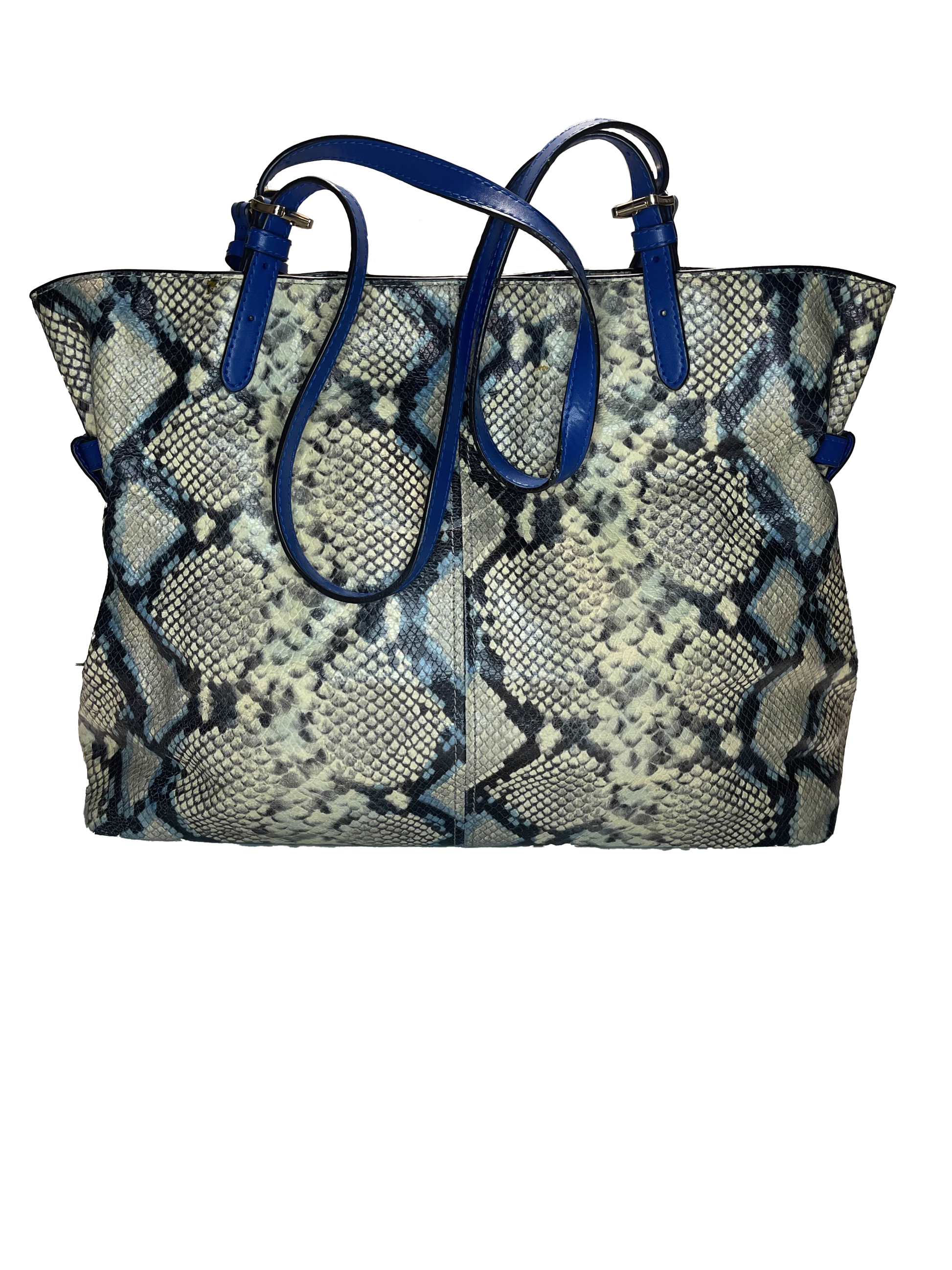 Michael Kors Lenox Large Python Embossed Leather Tote